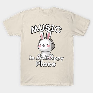 Rabbit Funny Music T-Shirt